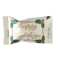 Hard Cinnamon Balls in a Happy Holiday Wrapper